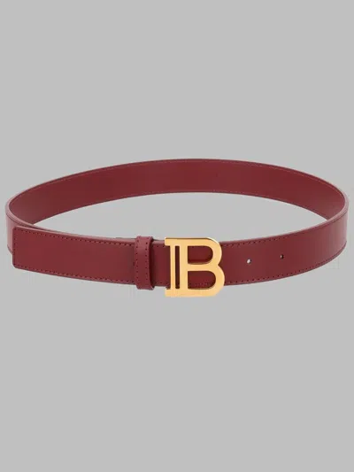 Balmain Mini Cinte Belt For Kids In Burgundy