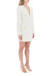 Balmain Woman Short Dress White Size 10 Polyamide In White