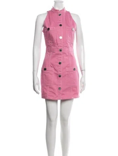 Pre-owned Balmain Mini Dress In Pink