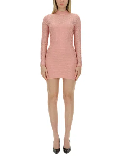 Balmain Mini Dress In Pink