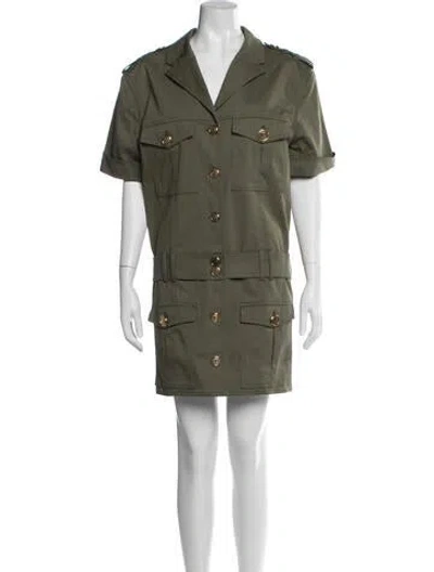 Pre-owned Balmain Mini Dress W/ Tags In Green