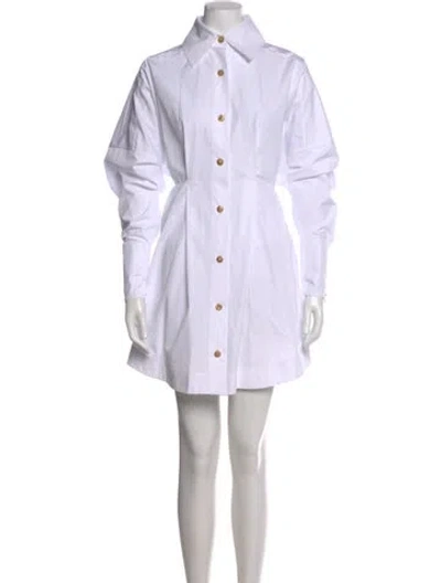 Pre-owned Balmain Mini Dress W/ Tags In White