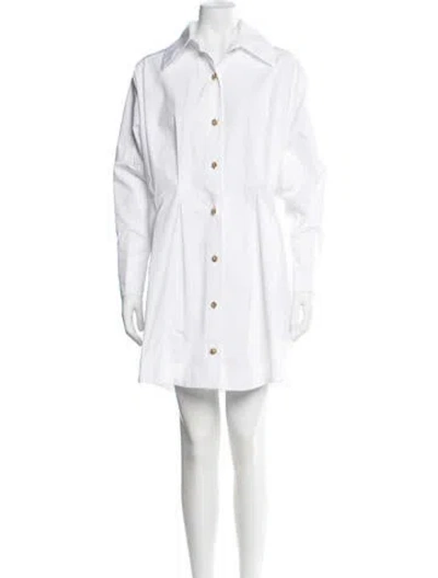 Pre-owned Balmain Mini Dress In White