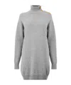Balmain Mini Dresses In Gray