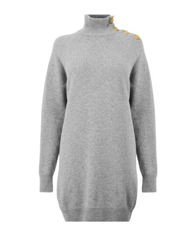 Balmain Mini Dresses In Gray