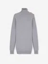 Balmain Knitted Mini Dress In Gray