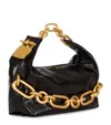 Balmain Sync Chain Mini Top-handle Bag In Calfskin Leather