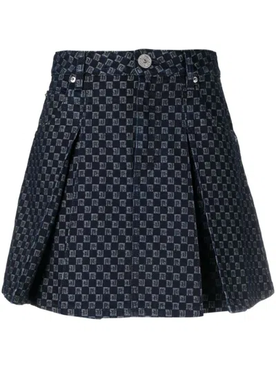 BALMAIN BALMAIN MINI MONOGRAM DENIM CLOTHING