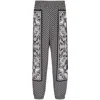 Balmain Monigram-print Elasticated-waistband Track Pants In Black