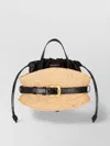 Balmain Mini Raffia Shoulder Bag Shuffle