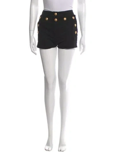 Pre-owned Balmain Mini Shorts In Black