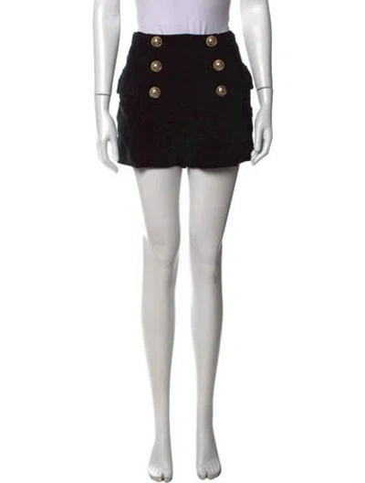 Pre-owned Balmain Mini Shorts In Black
