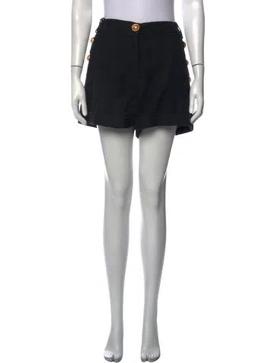 Pre-owned Balmain Mini Shorts In Black