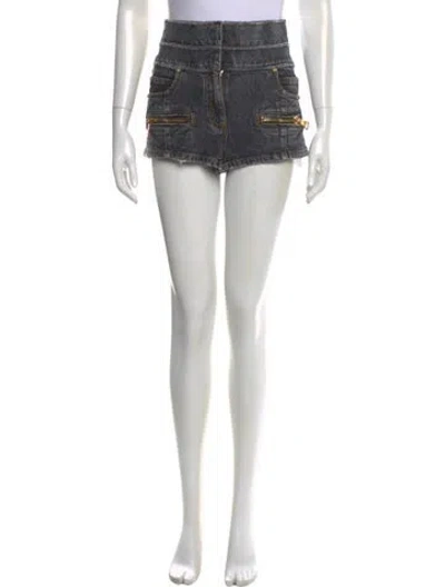 Pre-owned Balmain Mini Shorts In Blue