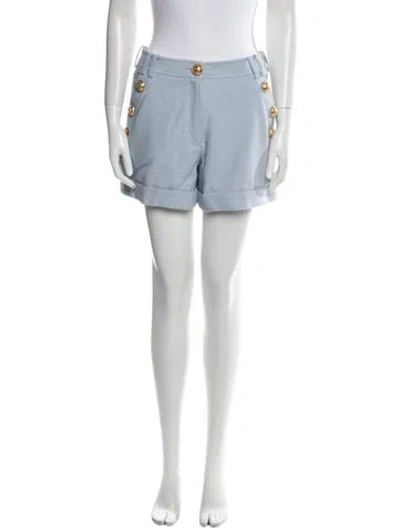Pre-owned Balmain Mini Shorts In Blue