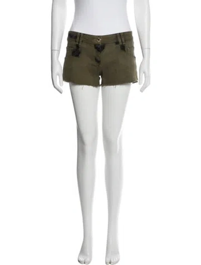 Pre-owned Balmain Mini Shorts In Blue
