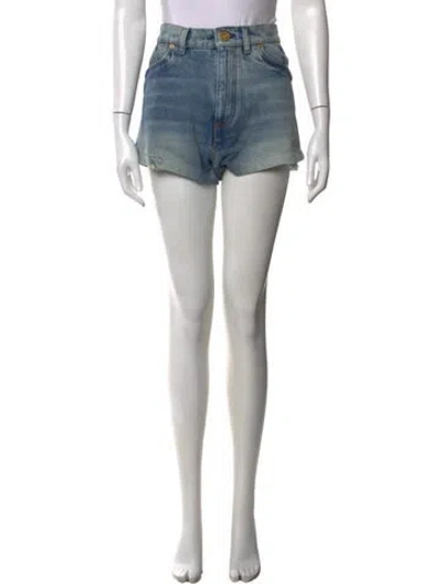 Pre-owned Balmain Mini Shorts In Blue
