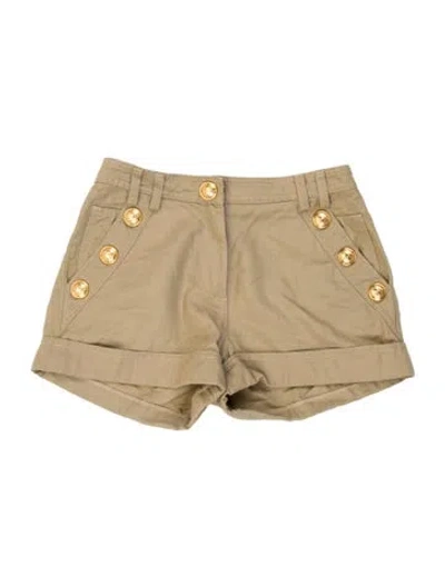 Pre-owned Balmain Mini Shorts In Brown