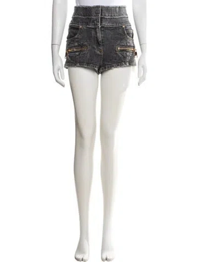 Pre-owned Balmain Mini Shorts In Neutral