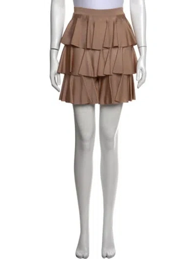 Pre-owned Balmain Mini Shorts In Neutrals