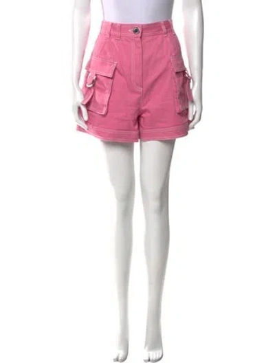 Pre-owned Balmain Mini Shorts In Pink