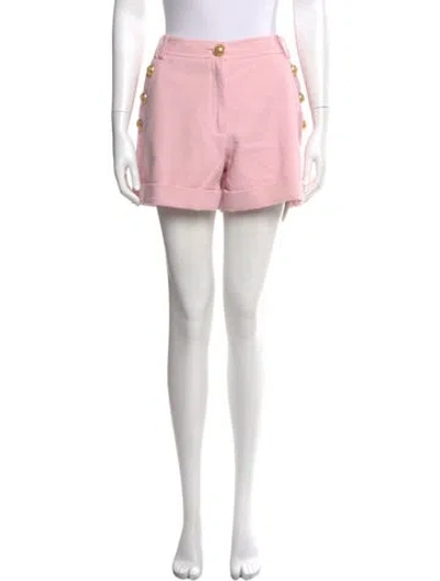Pre-owned Balmain Mini Shorts In Pink
