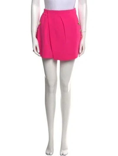 Pre-owned Balmain Mini Shorts In Pink