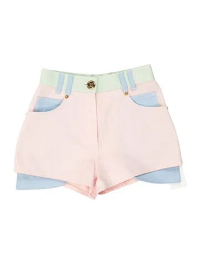 Pre-owned Balmain Mini Shorts In Pink