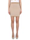 Balmain Fitted Mini Skirt With All-over Pattern