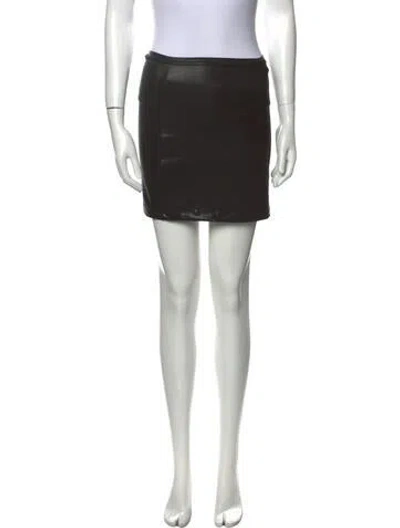 Pre-owned Balmain Mini Skirt In Black