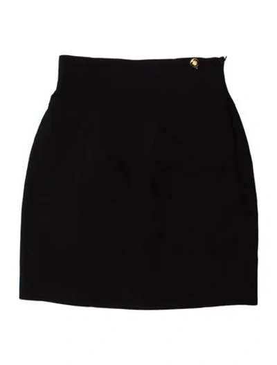 Pre-owned Balmain Mini Skirt In Black