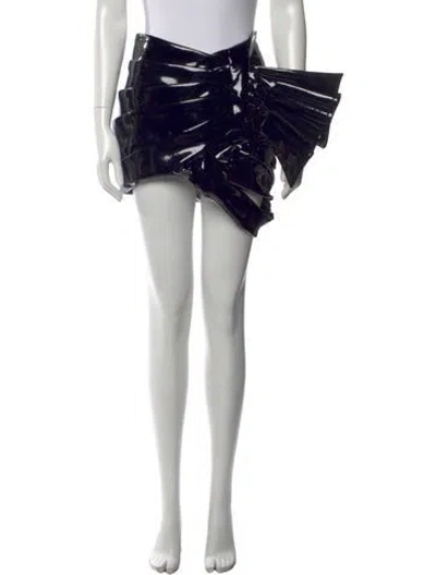 Pre-owned Balmain Mini Skirt In Black