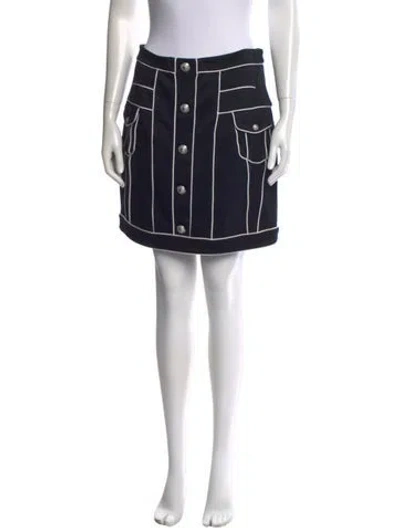 Pre-owned Balmain Mini Skirt In Black