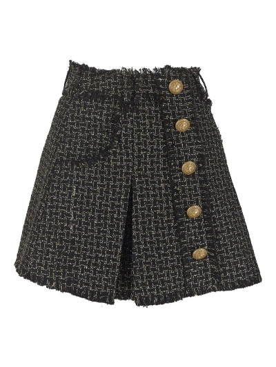 BALMAIN MINI SKIRT IN BLACK