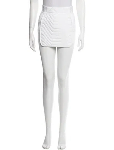 Pre-owned Balmain Mini Skirt In Neutral