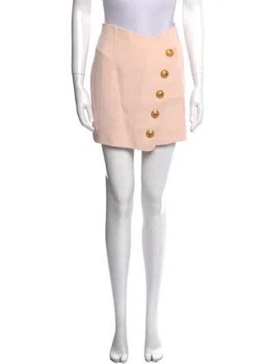 Pre-owned Balmain Mini Skirt In Pink