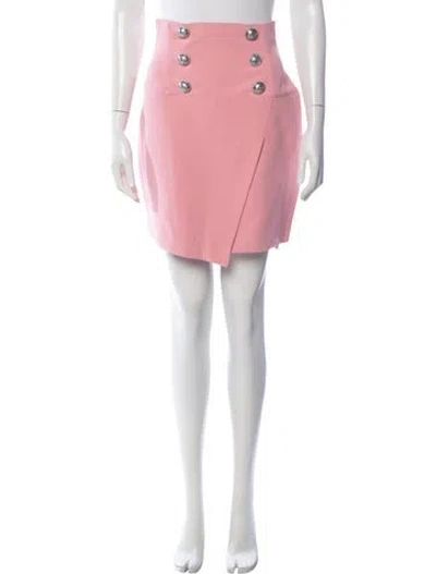 Pre-owned Balmain Mini Skirt In Pink