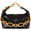 Balmain Mini Sync Bag In Calfskin Leather In Black