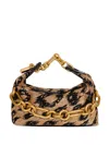Balmain Mini Sync Shoulder Bag In Black