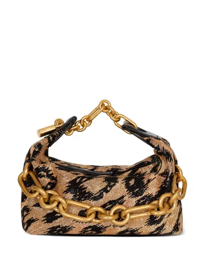 Balmain Mini Sync Shoulder Bag In Black