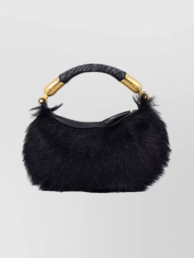 Balmain Mini Tote Bag Fur Texture