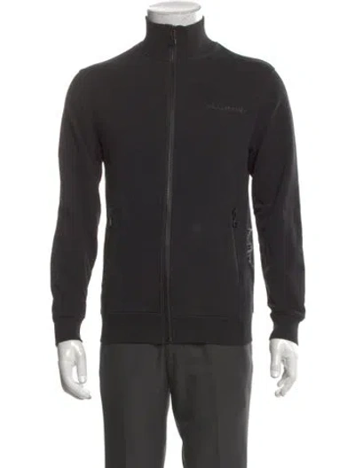 Pre-owned Balmain Mock Neck Long Sleeve Sweatshirt In Black