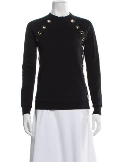 Pre-owned Balmain Mock Neck Sweater In Gray