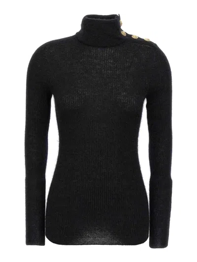 Balmain Mohair Button Jumper