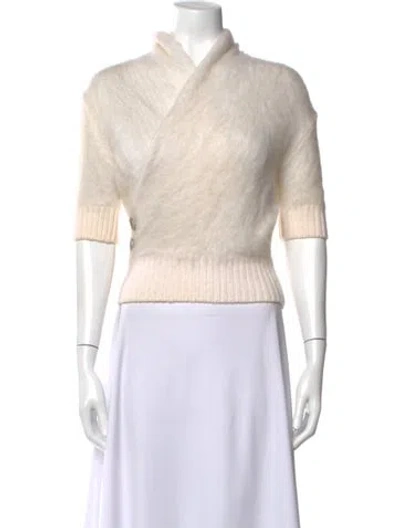 Pre-owned Balmain Mohair Sweater In Neutrals