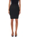 Balmain Skirt  Woman Color Black In Black Silver