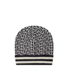 Balmain Monogram Beanie In Black