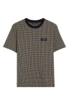 Balmain Monogram Couture T-shirt In Black