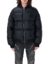 Balmain Pb Labyrinth Jacquard Nylon Puffer Jacket In Black