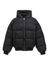 Balmain Pb Labyrinth Jacquard Nylon Puffer Jacket In Black